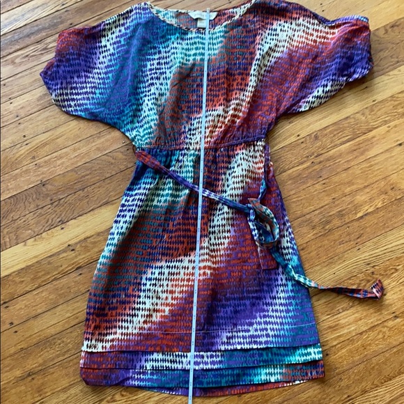 Silk multicolored dress - Picture 5 of 7